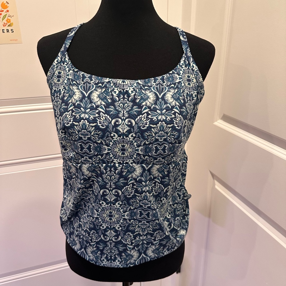 Floral Blue Women's Top